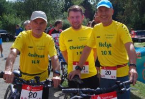 Unser Team - Helge Hallmann, Christian Sieler und ich (v.r.n.l.)